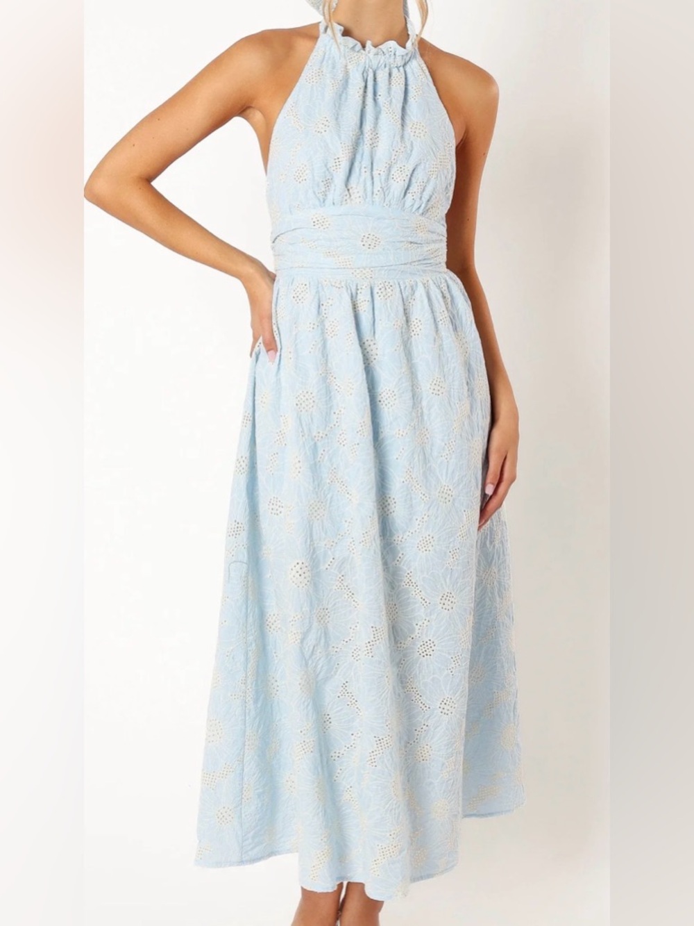 Petal & Pup Taila Halterneck Midi Dress